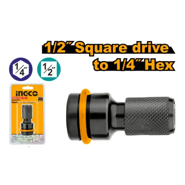 Адаптер 1/2" 1/4" HEX INGCO - ABH60501