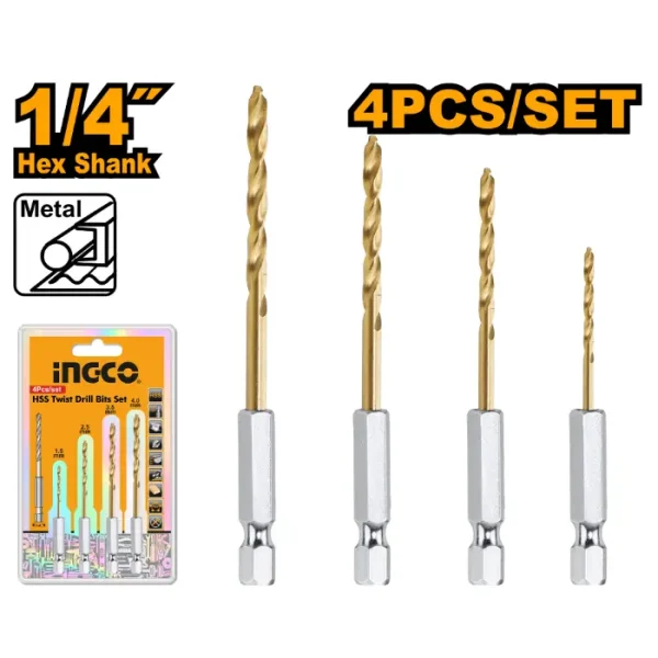Сет бургии за метал INGCO 5/1 HSS - AKD1401