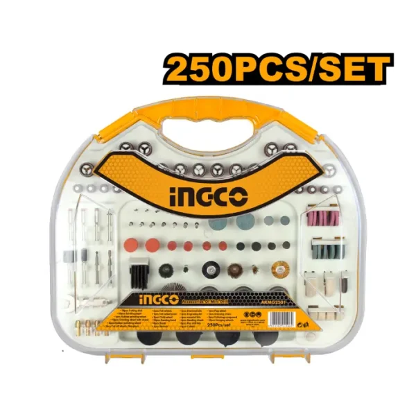 Додатоци за дремел INGCO 250 парчиња AKMG2501