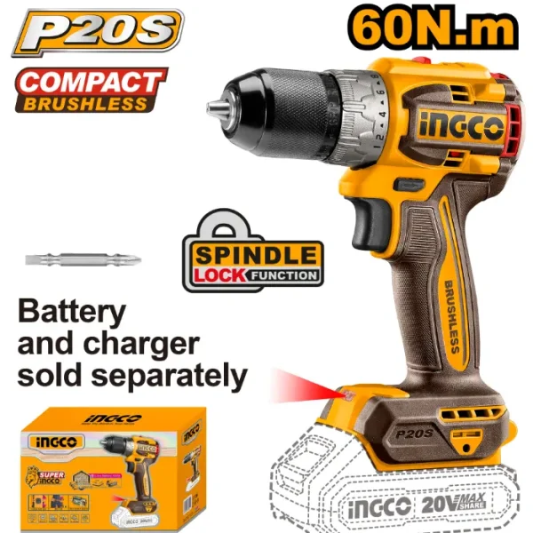 ШТРАФИЛИЦА 20V СОЛО БЕЗ БАТЕРИИ 60N INGCO CDLI206021