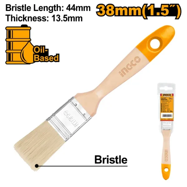 ЧЕТКА ЗА ФАРБАЊЕ ДРВЕНА РАЧКА INGCO 1.5" 44mm CHPTB0115