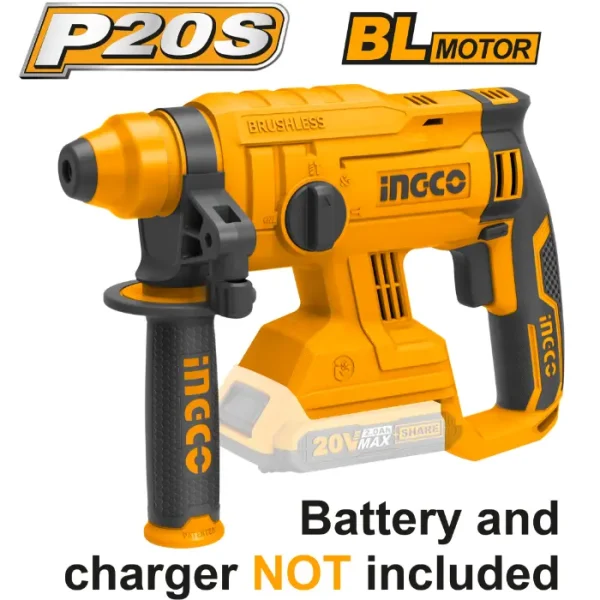INGCO SDS+ 20V СОЛО БЕЗ БАТЕРИИ BL-CRHLI2201