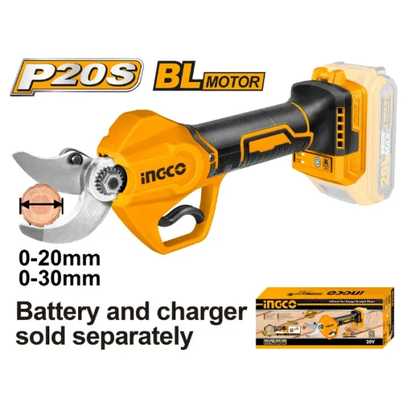 БАТЕРИСКИ НОЖИЦИ ЗА ГРАНКИ 0-30mm 20V СОЛО БЕЗ БАТЕРИИ INGCO CSSLI20308