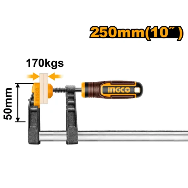 Столарска Стега класична тип F INGCO 50X250 HFC020503