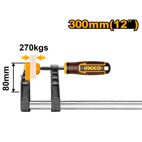 Столарска Стега класична тип F INGCO 80X300 HFC020802