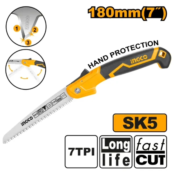 РАЧНА ПИЛА НА ПРЕКЛОП INGCO 180mm HFSW1808