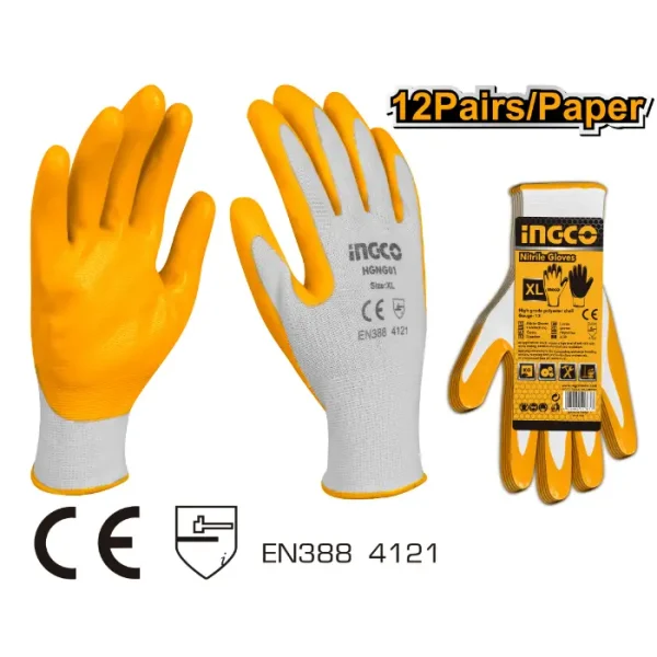 РАКАВИЦИ INGCO ЖОЛТИ HGNG01
