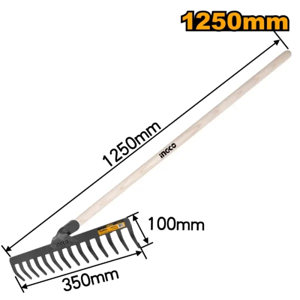 ГРЕБЛО INGCO СО РАЧКА 350mm HGRH0204