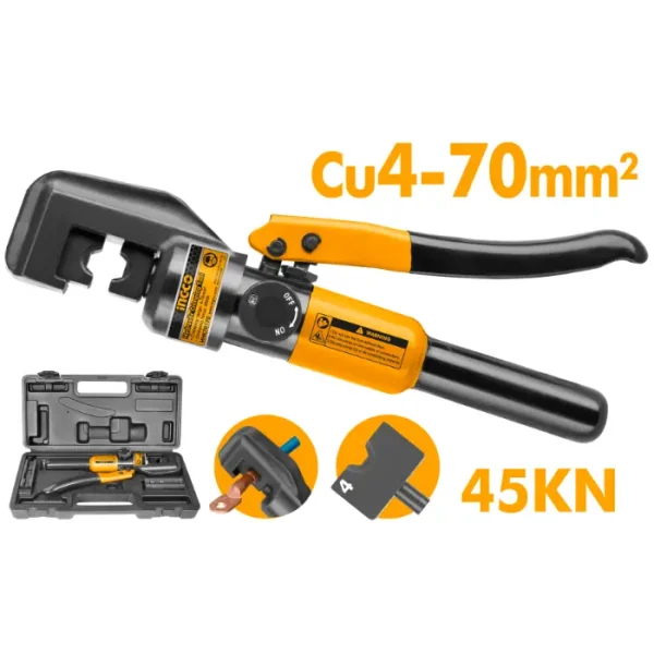 ПРЕСА ХИДРАУЛИЧНА ЗА СТЕГАЊЕ КАБЕЛ 4-70mm INGCO HHCT0170