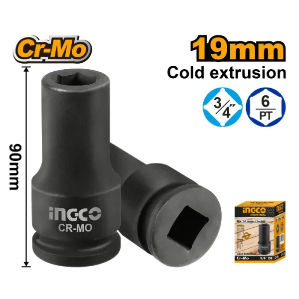 ПАТЕНТ КЛУЧ ДОЛГ 3/4 INGCO 19mm HHIS3419L