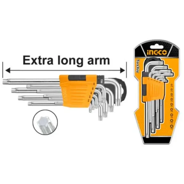 ИНБУС INGCO TORX ДОЛГИ 9/1 HHK13092