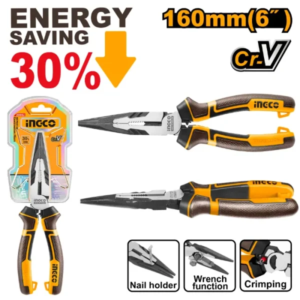 Шпиц клешти INGCO PROFI 160 HHLNP28160