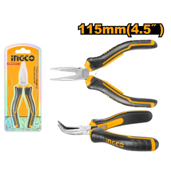 Мини зегер клешти криви INGCO HMBNP08115