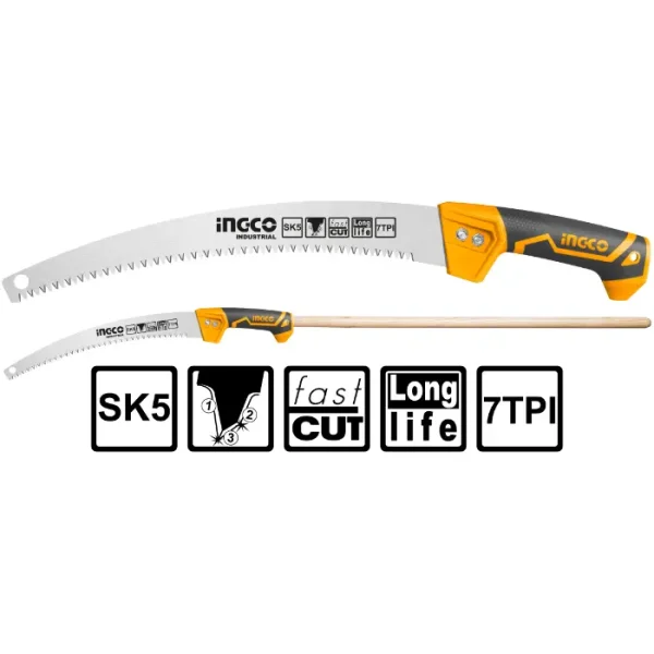 Градинарска пила за гранки со рачка PVC INGCO 330 HPS3308