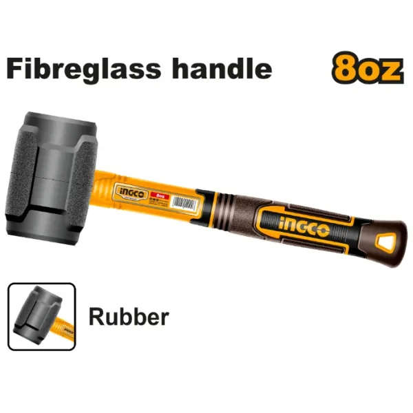 Гумен чекан црн INGCO 220gr HRUH8808