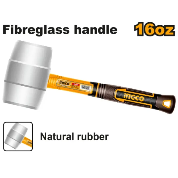 Гумен чекан бел INGCO 450GR - HRUH8916