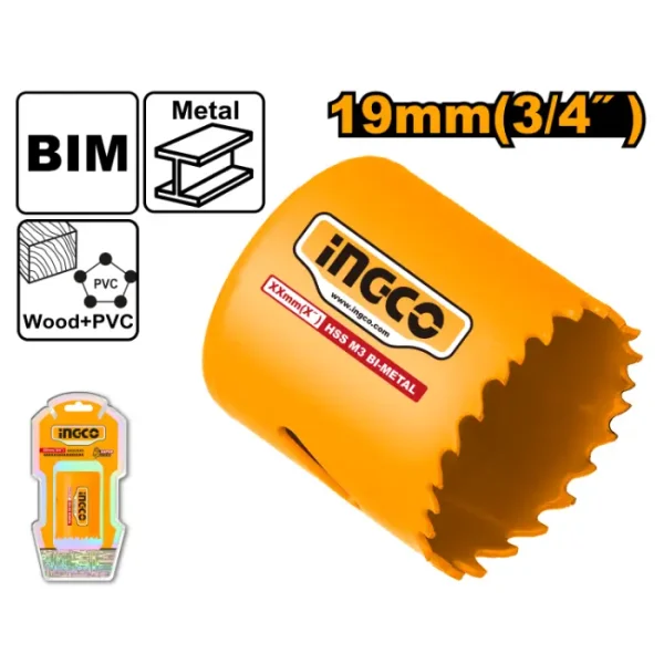 Кружна за метал INGCO 19mm HSB10191