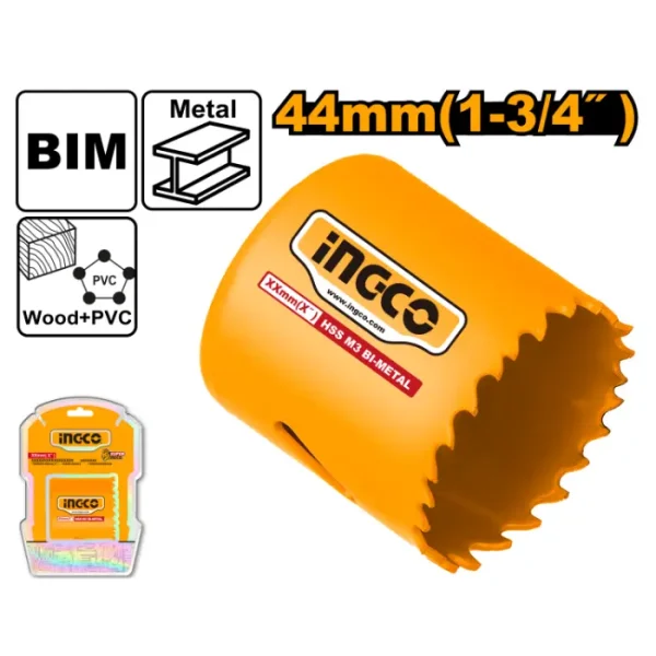 КРУНА БИ-МЕТАЛ ЗА ДУПКИ INGCO 44mm HSB10441