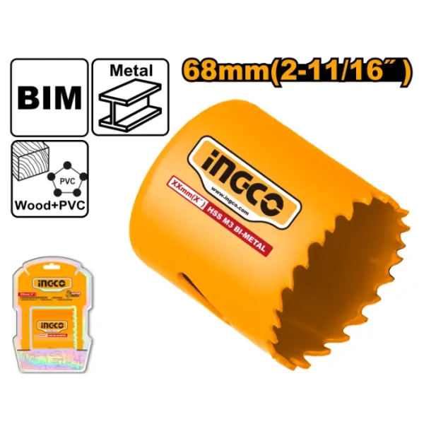 Кружна за метал INGCO 68mm HSB10681