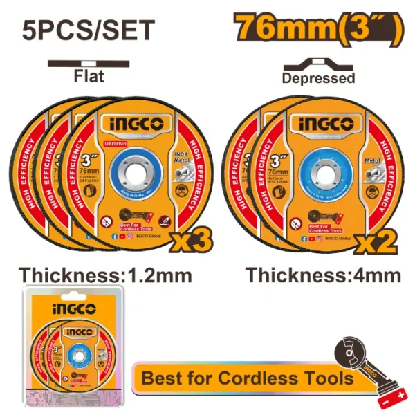 Камен INGCO 76mm 5/1 - MCD303768