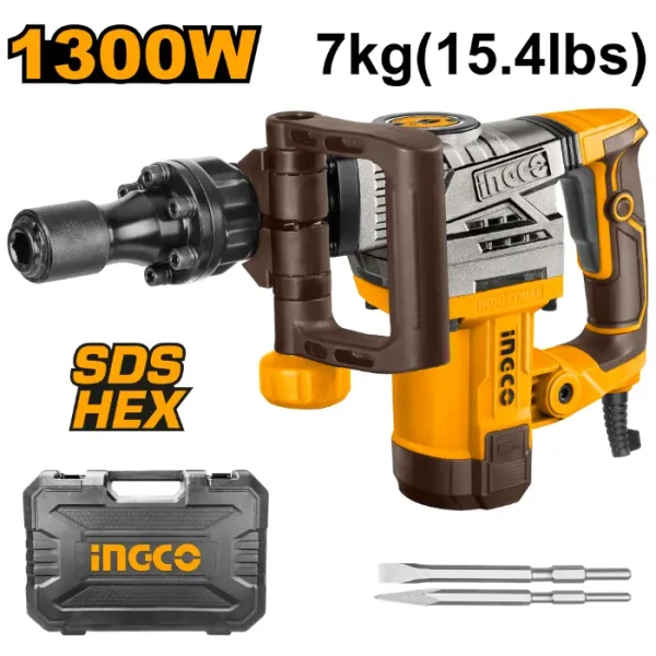Електричен чекан кршач INGCO 1300W 20J PDB130018