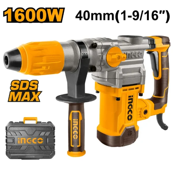 УДАРЕН ЧЕКАН ДУПЧАЛКА SDS MAX ХИЛТА INGCO 1600W 10J - RH1600388
