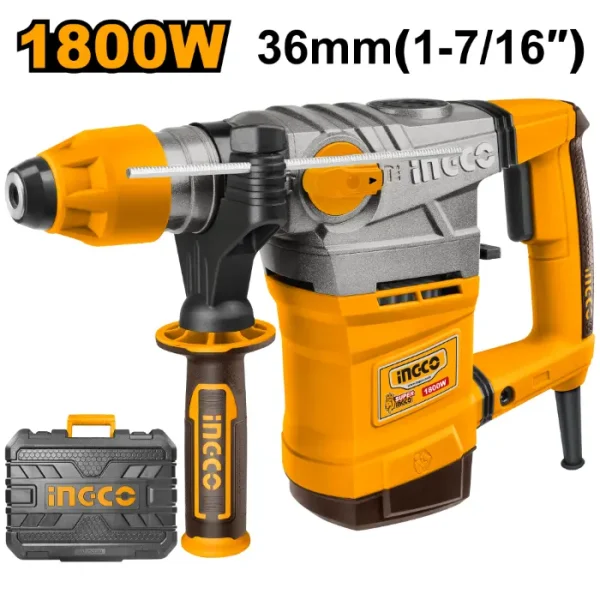 УДАРЕН ЧЕКАН ДУПЧАЛКА SDS+ ХИЛТА INGCO 1800W 7J-RH18008