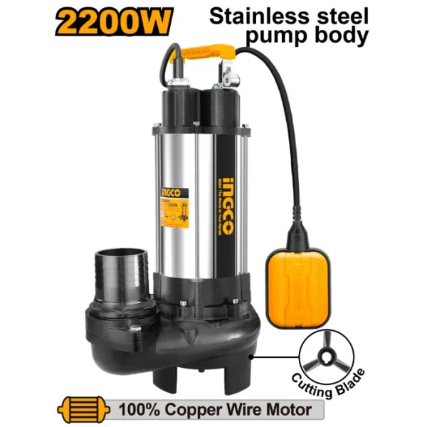 ПОТОПНА ПУМПА INGCO 2200W SPDB22008