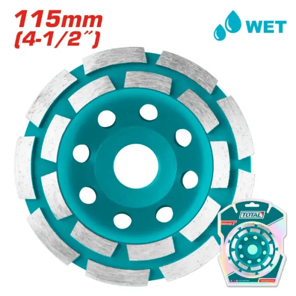 ДИЈАМАНТСКИ КАМЕН ЗА БРУСЕЊЕ БЕТОН TOTAL 115mm 18T TAC2421151