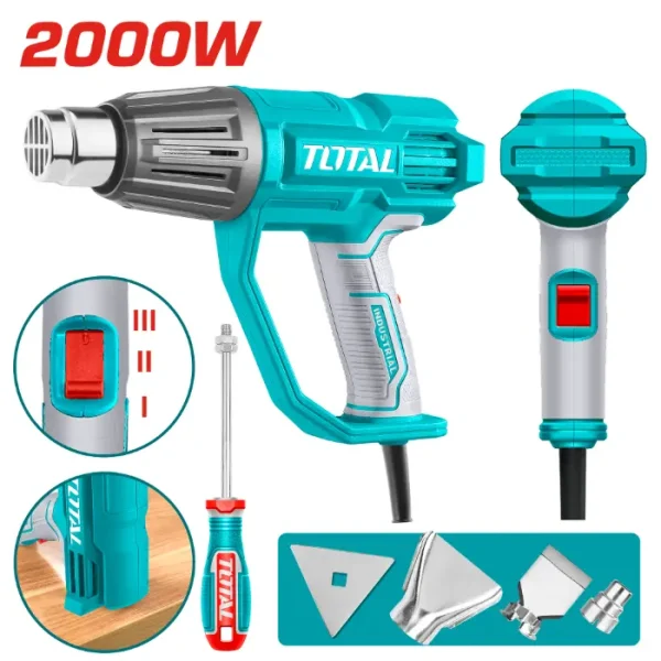 ИНДУСТРИСКИ ФЕН TOTAL 2000W TB20078
