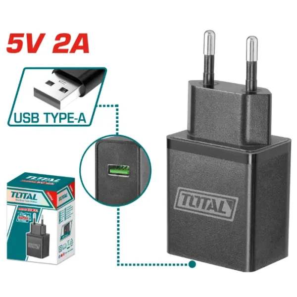 USB ПОЛНАЧ 5V 2A TOTAL TCLI120502