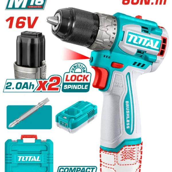 ШТРАФИЛИЦА 60Nm 16V 2x2.0Ah БАТЕРИИ TOTAL TDLI16682