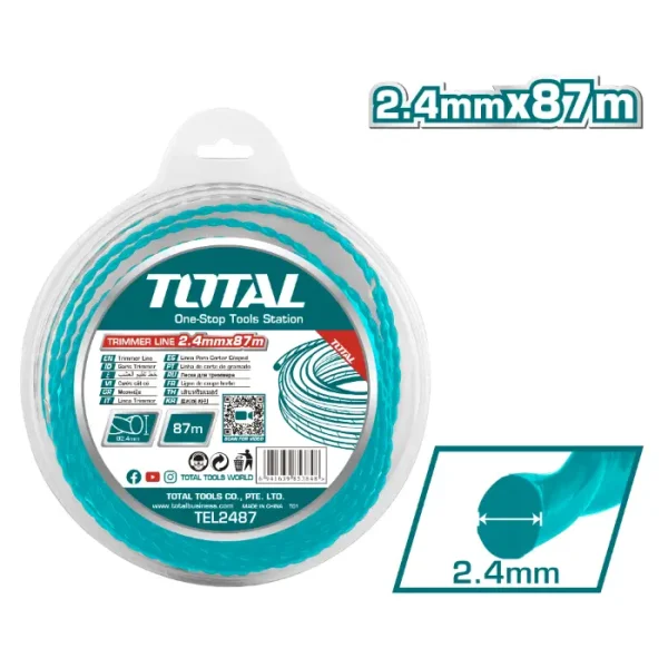 КОНЕЦ ЗА ТРИМЕР TOTAL СПИРАЛ 2.4mm*87M - TEL2487