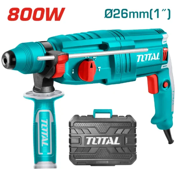 УДАРЕН ЧЕКАН ДУПЧАЛКА SDS+ 800W 2.5J ТОТАЛ TOTAL TH308268