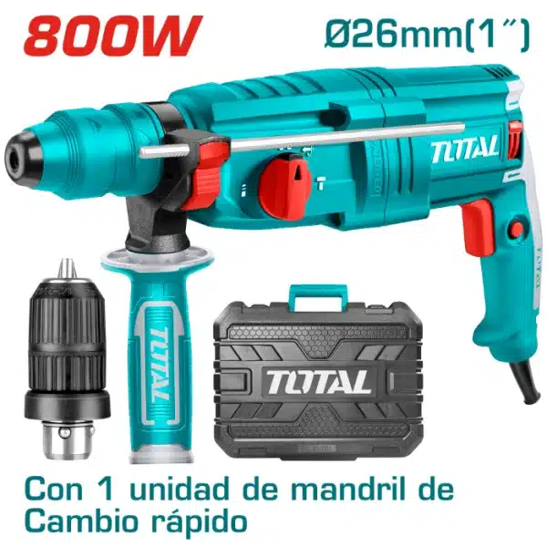 УДАРЕН ЧЕКАН ДУПЧАЛКА ХИЛТА SDS+ 800W 2.5J ТОТАЛ TOTAL TH308268-2