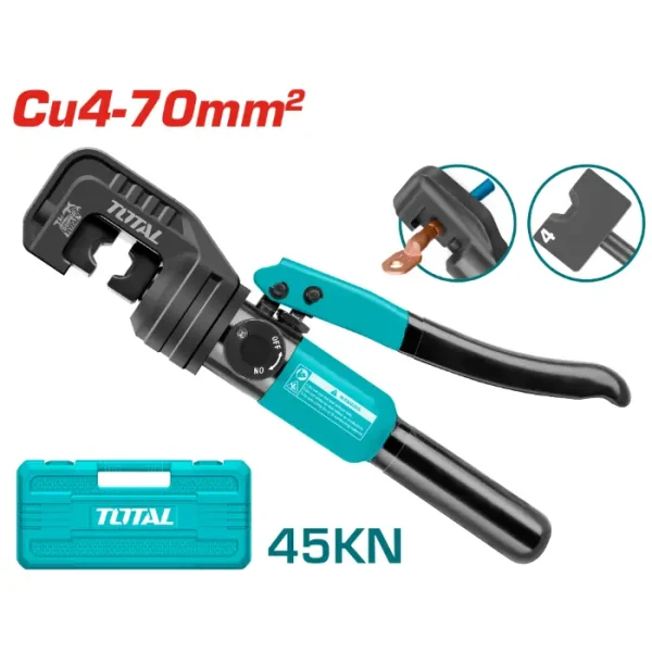 ПРЕСА ХИДРАУЛИЧНА ЗА СТЕГАЊЕ КАБЕЛ 4-70mm² TOTAL THCT070