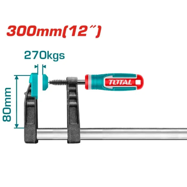 СТОЛАРСКА СТЕГА тип F 80x300mm TOTAL THT1320801