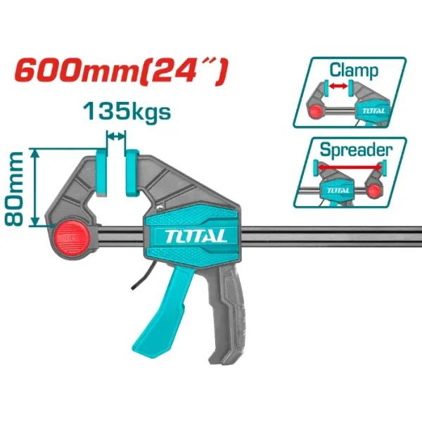 БРЗА СТОЛАРСКА СТЕГА 600mm 60Kg TOTAL THT1346802