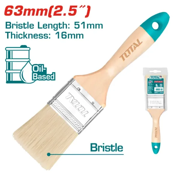 ЧЕТКА TOTAL ДРВЕНA РАЧКА ЕФТ 63mm - THT84251