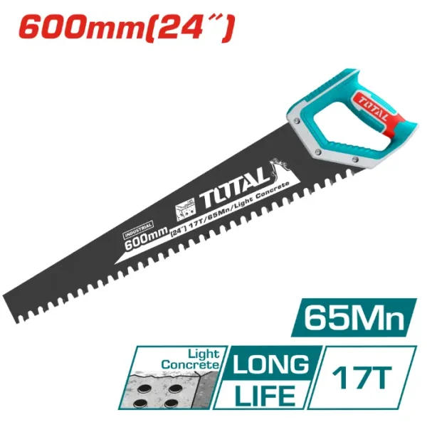 РАЧНА ПИЛА TOTAL ЗА СИПОРЕКС YTONG 600mm THTLCS1241