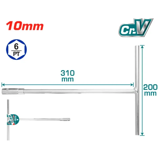 Т-КЛУЧ 10mm TOTAL THTSV1006