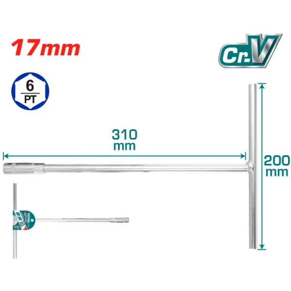 Т-КЛУЧ 17mm TOTAL THTSV1706