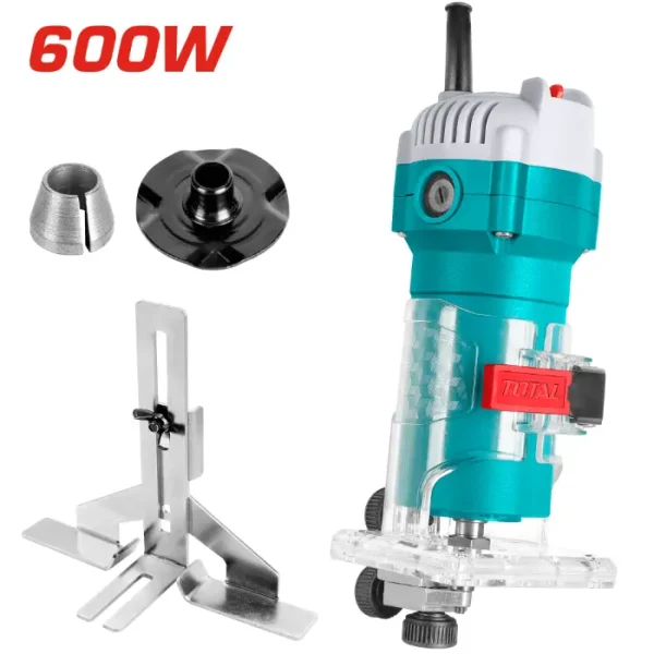 ЕЛЕКТРИЧНА РАЧНА ФРЕЗА ТРИМЕР 600W TOTAL TLT6001