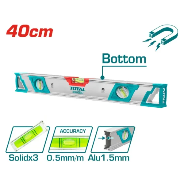 ЛИБЕЛА ВАСЕР ВАГА МАГНЕТ TOTAL 40cm TMT24086M