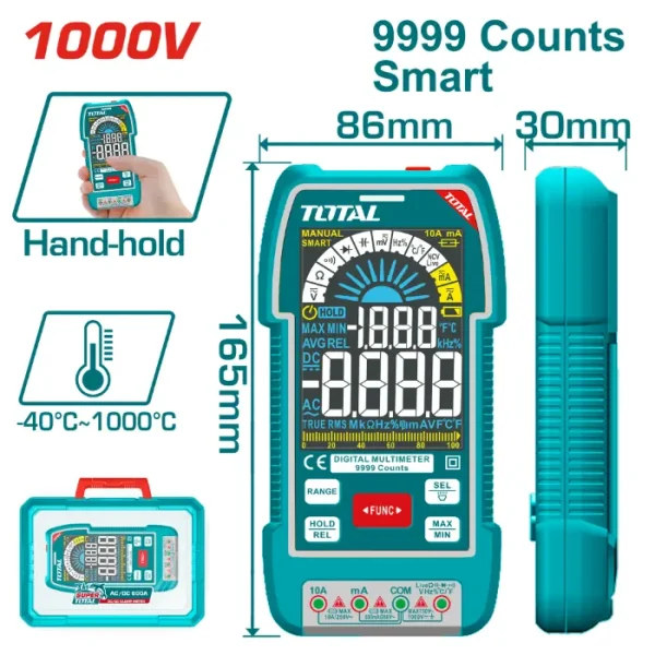 МУЛТИМЕТАР ДИГИТАЛЕН TOTAL - TMT5110004