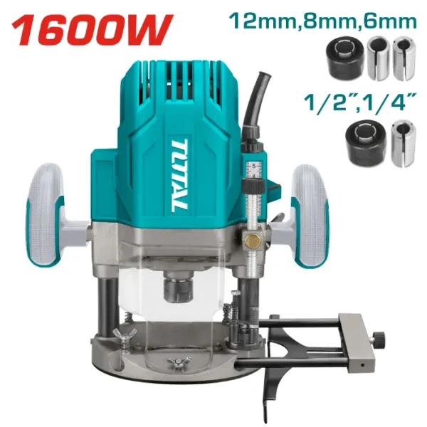 ЕЛЕКТРИЧНА РАЧНА ФРЕЗА TOTAL 1600W TR111216