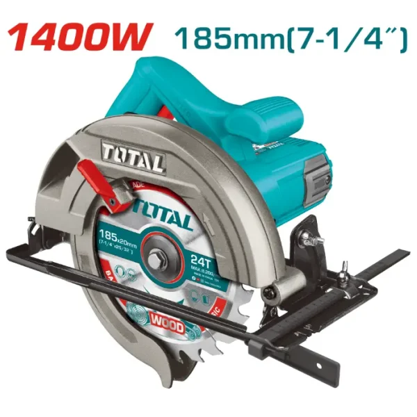 ЕЛЕКТРИЧЕН РАЧЕН ЦИРКУЛАР 1400W 185mm TOTAL TS11418526