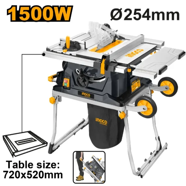 СТОЛЕН ЦИРКУЛАР INGCO 1500W F254 PRO TS15008