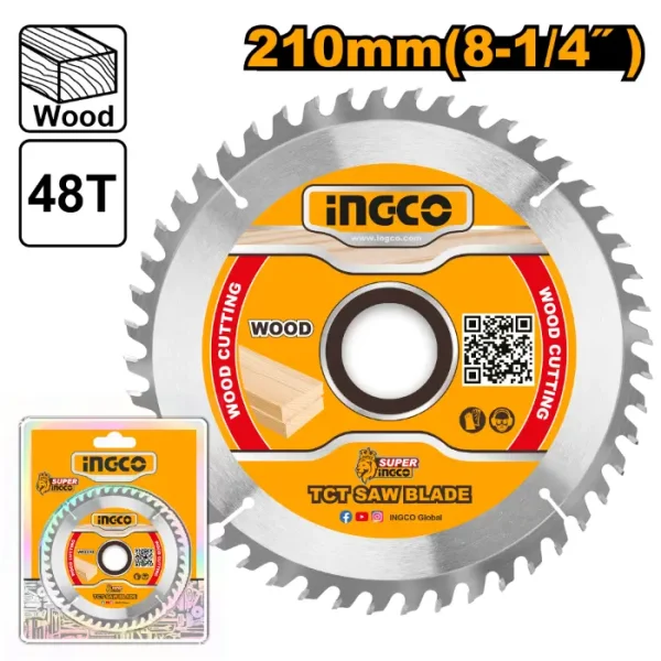 ПИЛА ЗА ДРВО INGCO 210mm 48T TSB121022