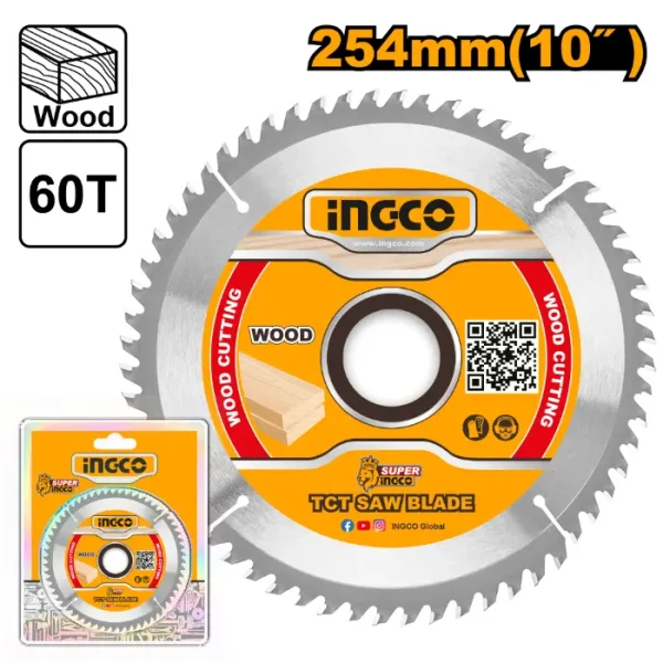 ПИЛА ЗА ДРВО INGCO 254mm 60T TSB125423